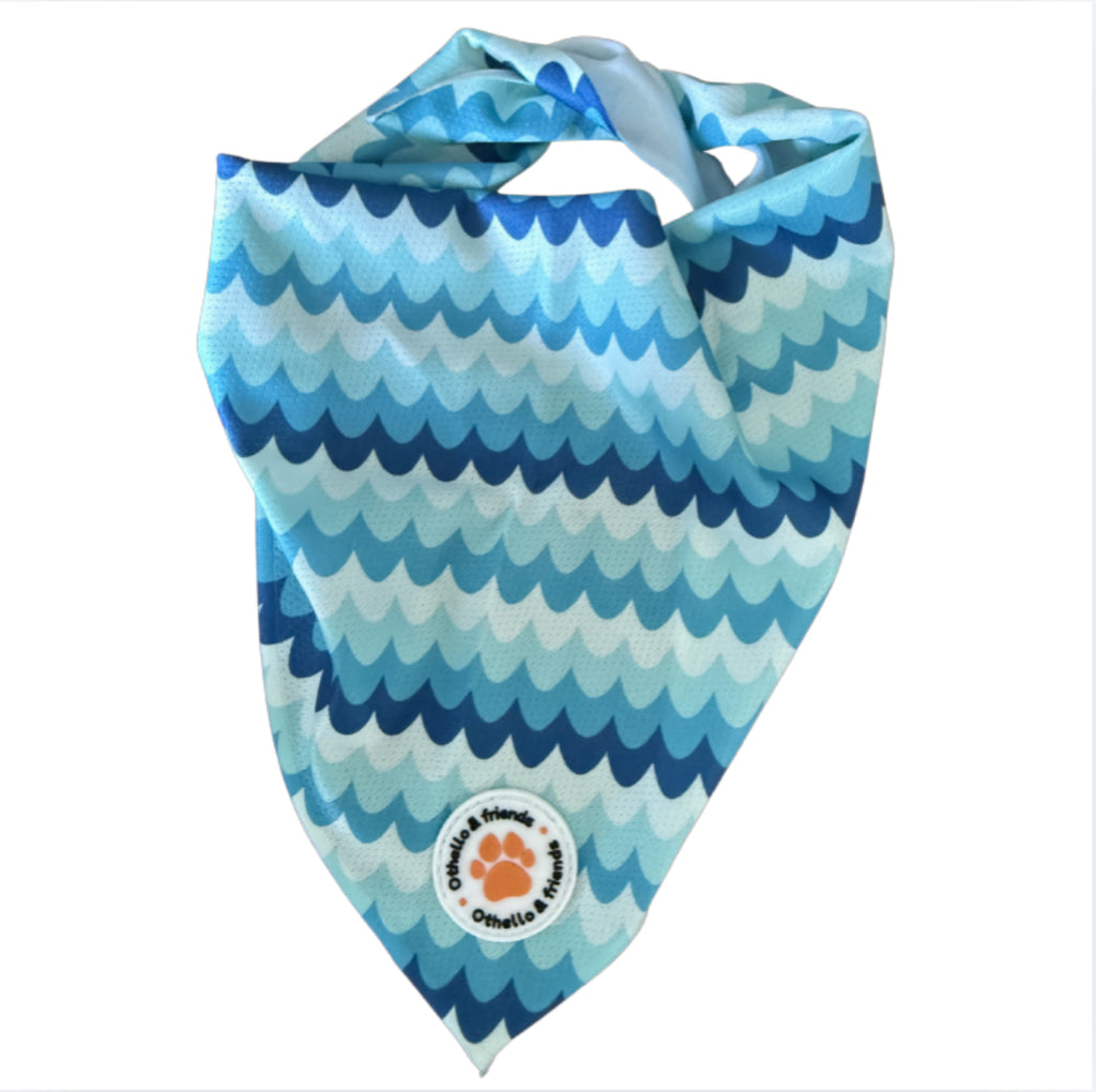 Blue waves bandana